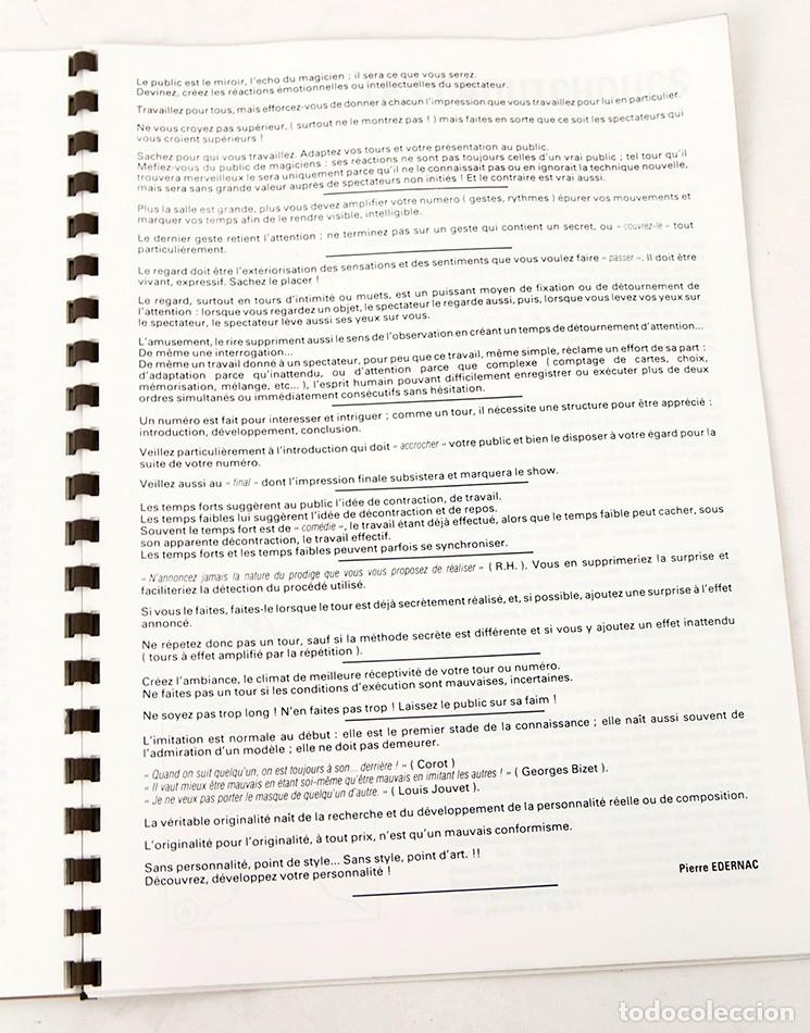 Libros de segunda mano: PIERRE EDERNAC - MAGO - MAGIC AT YOUR TABLE - PRESTIDIGITACI&Oacute;N - Foto 4