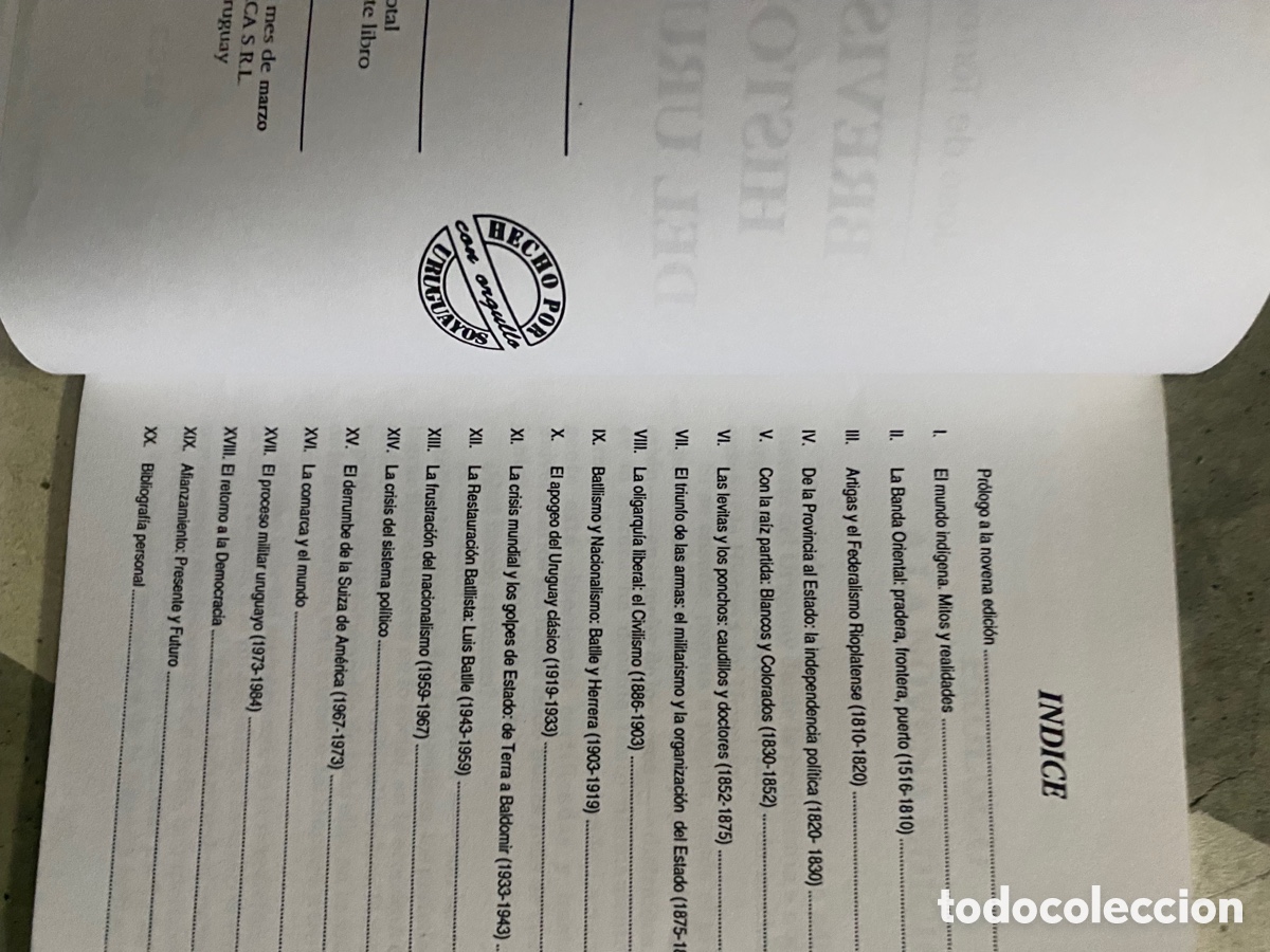 Libros de segunda mano: TORRES WILSON, Jos&eacute; de BREV&Iacute;SIMA HISTORIA DEL URUGUAY - Foto 3