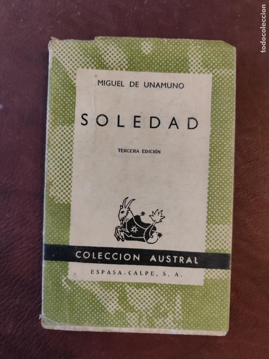 Libros de segunda mano: Miguel de Unamuno. SOLEDAD Colecci&oacute;n Austral. - Foto 1