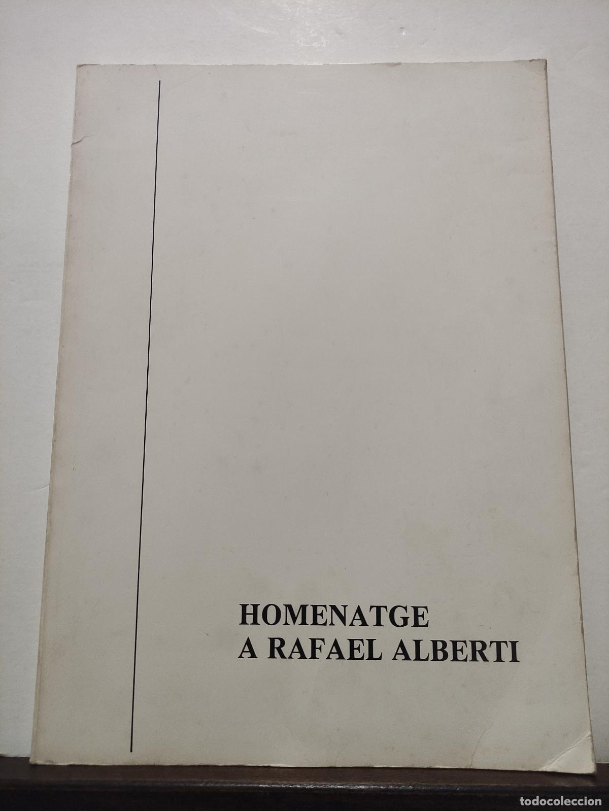 Libros de segunda mano: HOMENATGE A RAFAEL ALBERTI - Foto 1