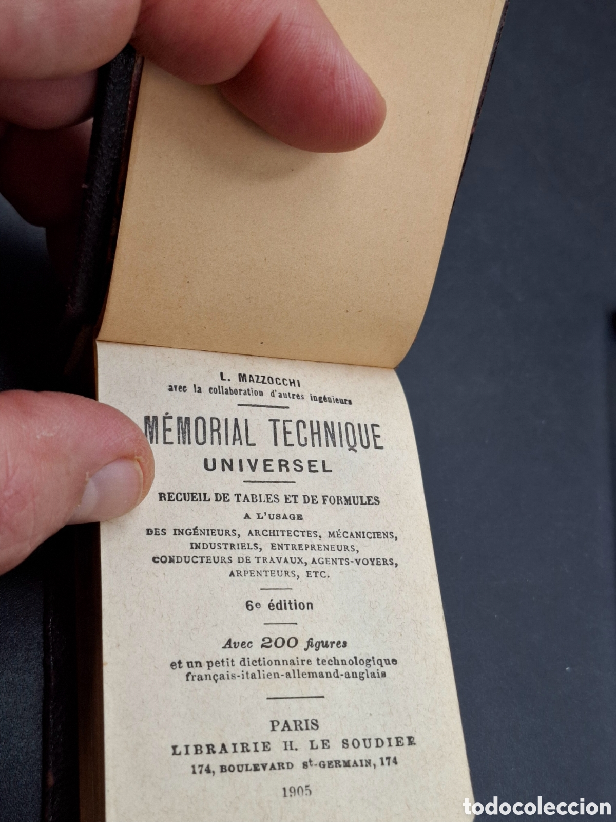 Libros de segunda mano: Libro miniatura en franc&eacute;s memorial technique universel. Par&iacute;s 1905. - Foto 7