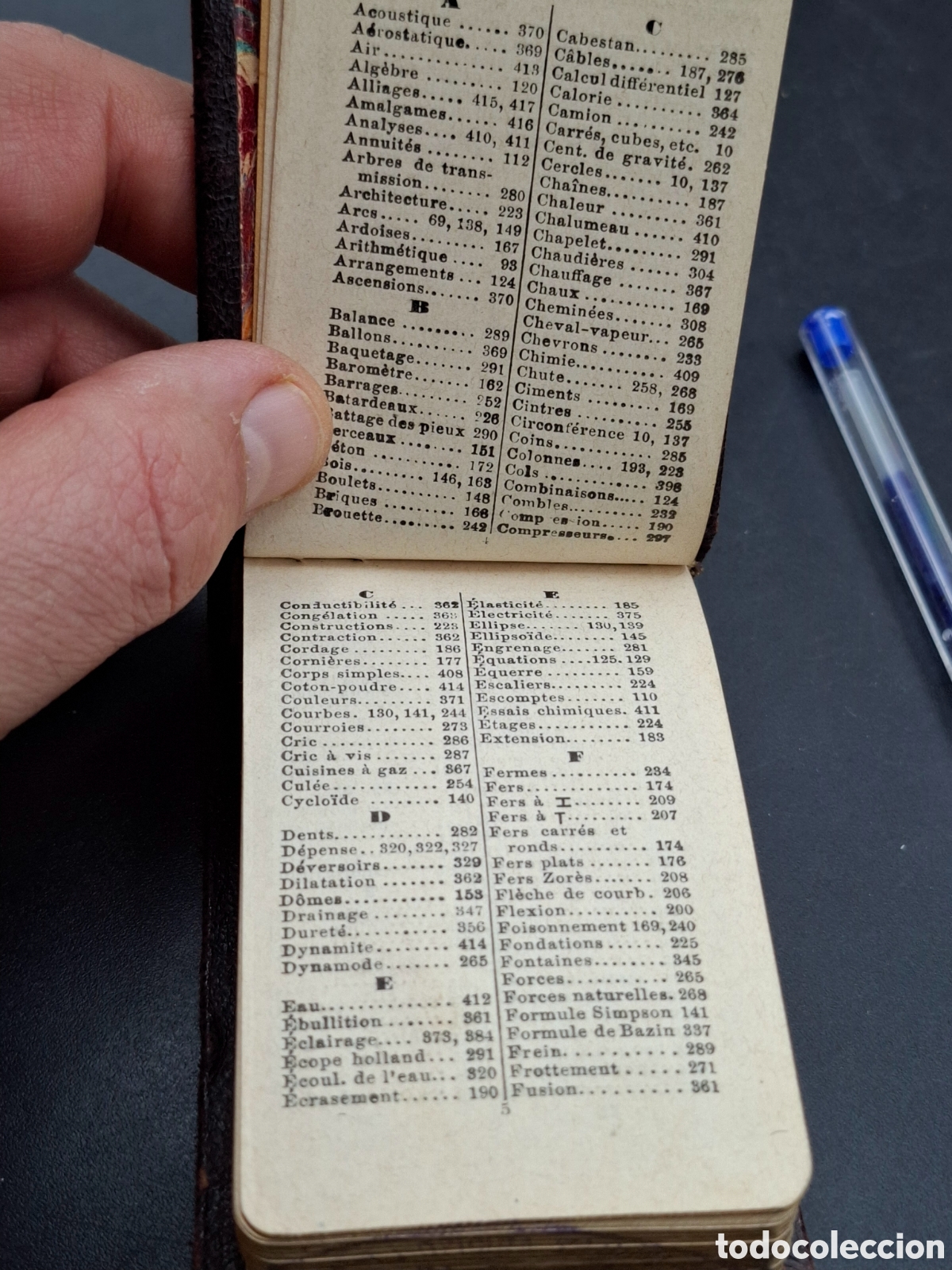 Libros de segunda mano: Libro miniatura en franc&eacute;s memorial technique universel. Par&iacute;s 1905. - Foto 8