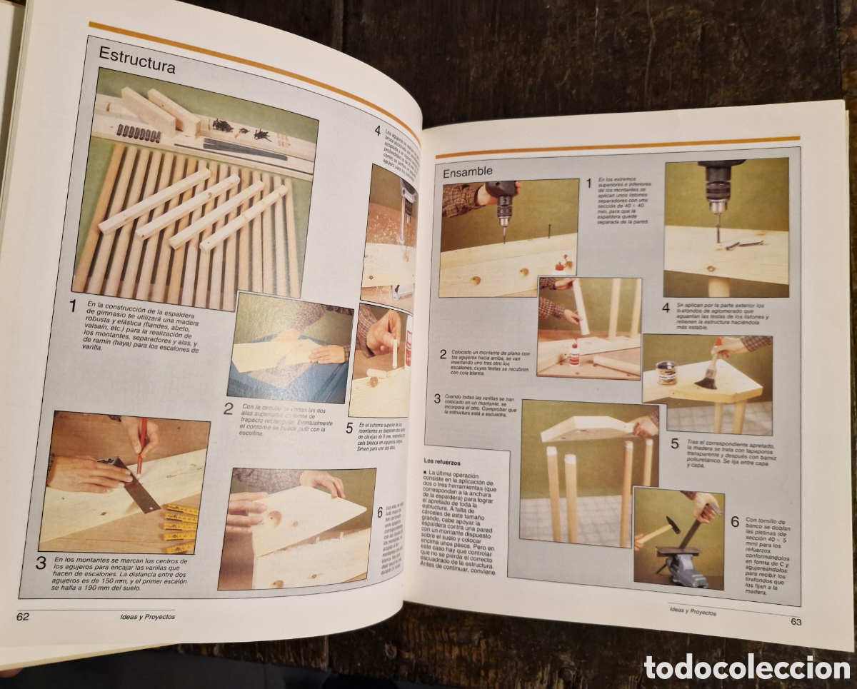 Libros de segunda mano: BRICOLAJE PR&Aacute;CTICO, IDEAS Y PROYECTOS. T.4. Planeta - Foto 2