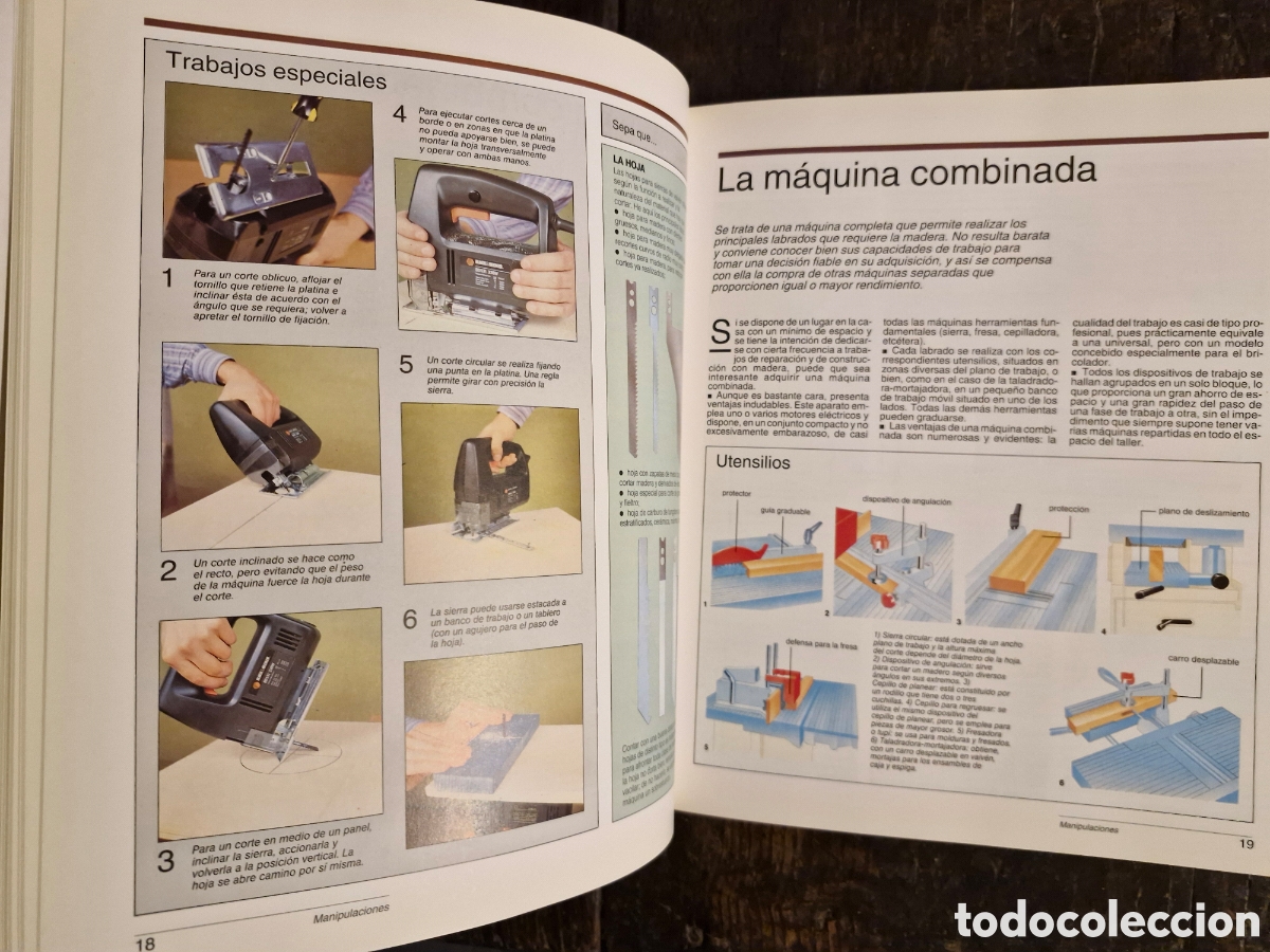 Libros de segunda mano: BRICOLAJE PR&Aacute;CTICO, MANIPULACIONES, MATERIALES Y HERRAMIENTAS. T.3. Planeta - Foto 3