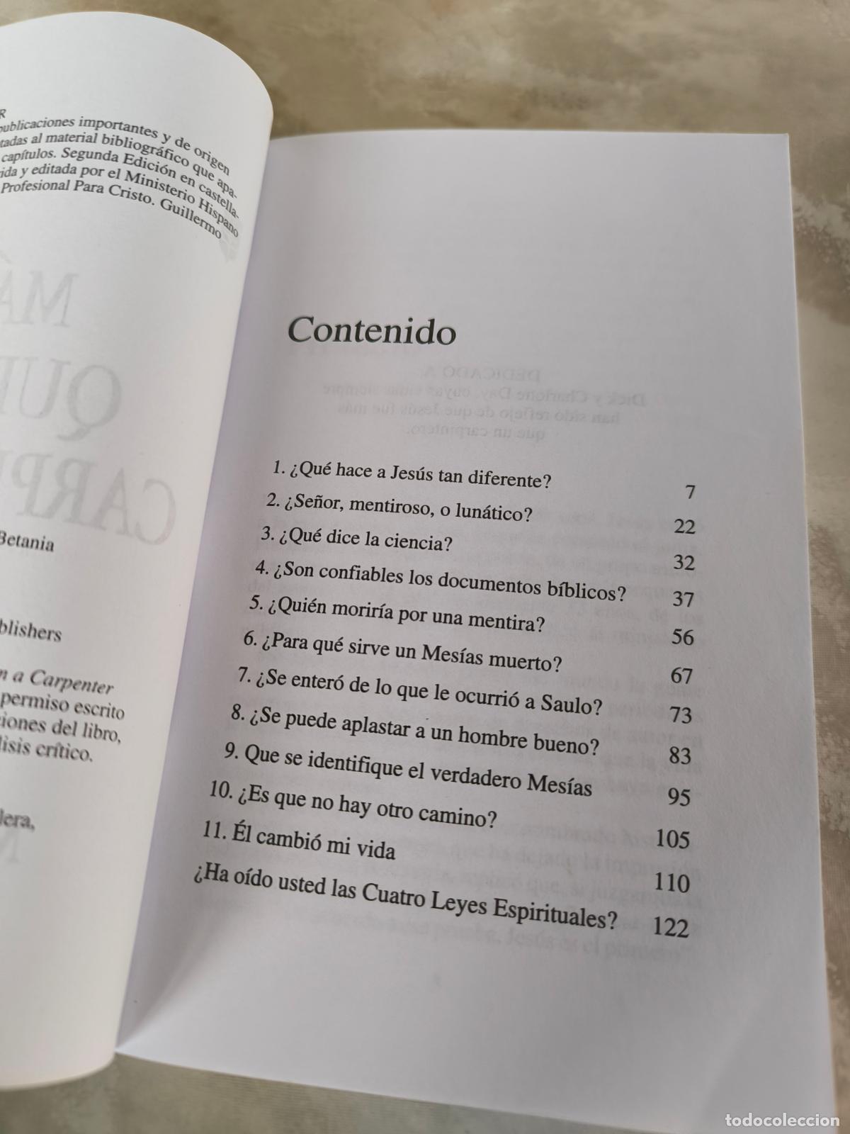 Libros de segunda mano: MAS QUE UN CARPINTERO, JOSH MCDOWELL - Portes 5,99 - Foto 3