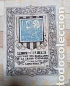 Gebrauchte B&uuml;cher: Llibre de les belles coses i costums del Barcelon&iacute; i de tota la terra catalana. Joan Fidel
