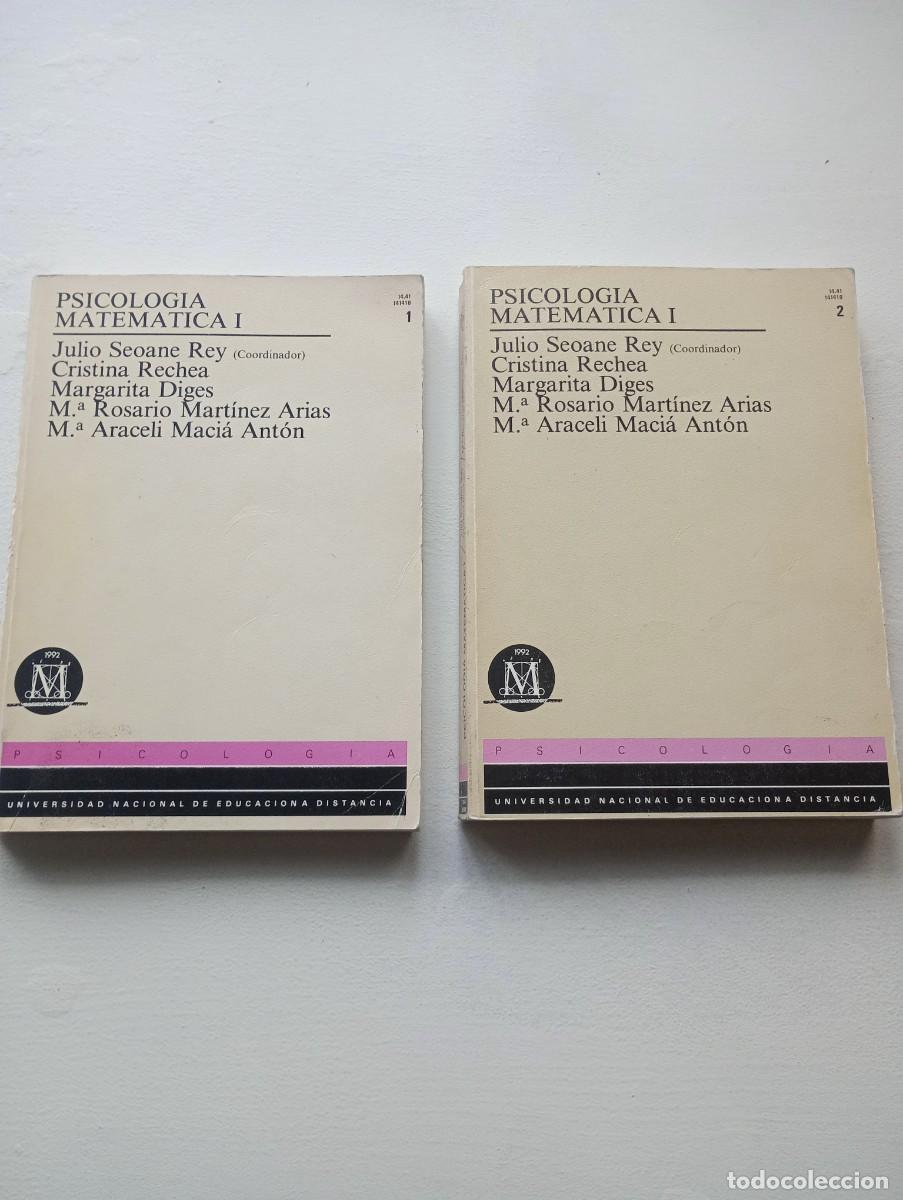 Libros de segunda mano: Psicolog&iacute;a Matem&aacute;tica I. UNED. Tomos 1, 2 y ejercicios resueltos. Completo - Foto 1