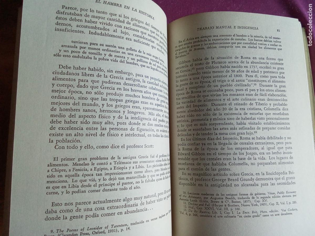 Libros de segunda mano: EL HAMBRE EN LA HISTORIA .E.PARMALEE PRENTICE. L2 1 C201 - Foto 3