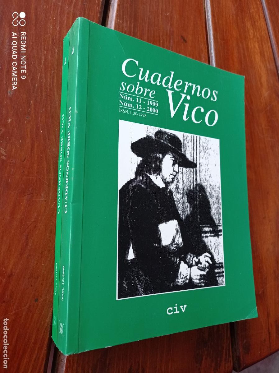 Libros de segunda mano: CUADERNOS SOBRE VICO. NUM. 11 Y 12. SEVILLA. 505 PP. - Foto 1