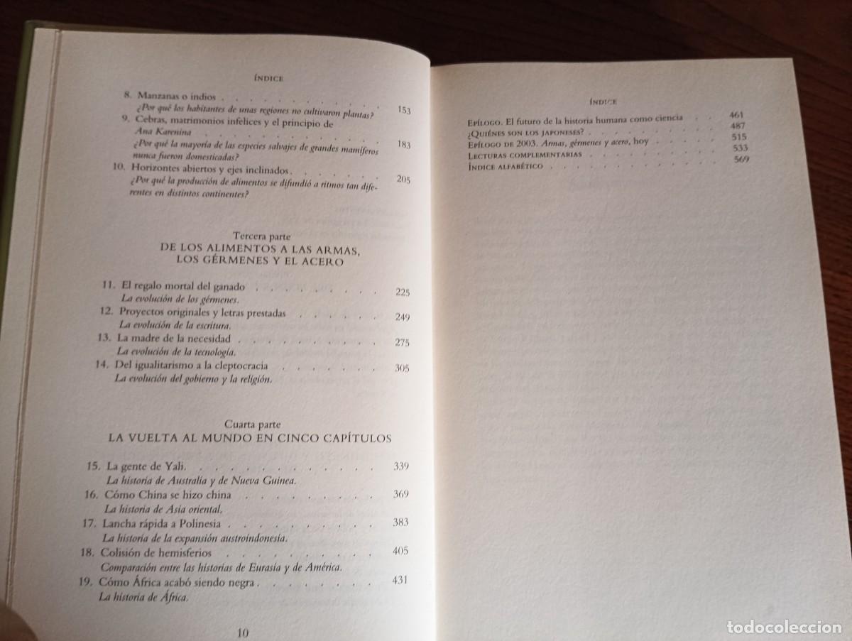 Libros de segunda mano: ARMAS, GERMENES Y ACERO.-JARED DIAMOND. - Foto 5