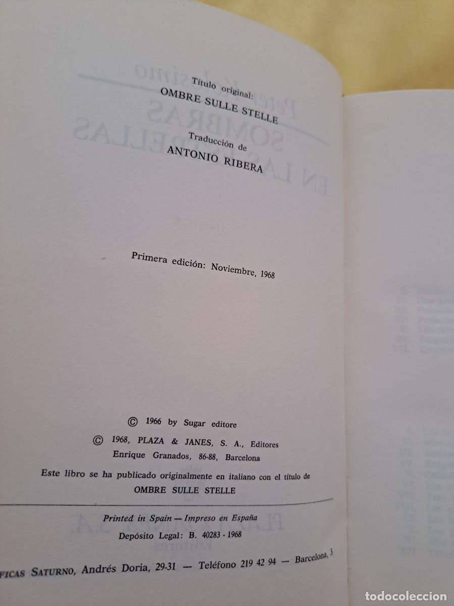 Libros de segunda mano: PETER KOLOSIMO - SOMBRAS DE LAS ESTRELLAS - PLAZA & JAN&Eacute;S 1968 - Foto 3