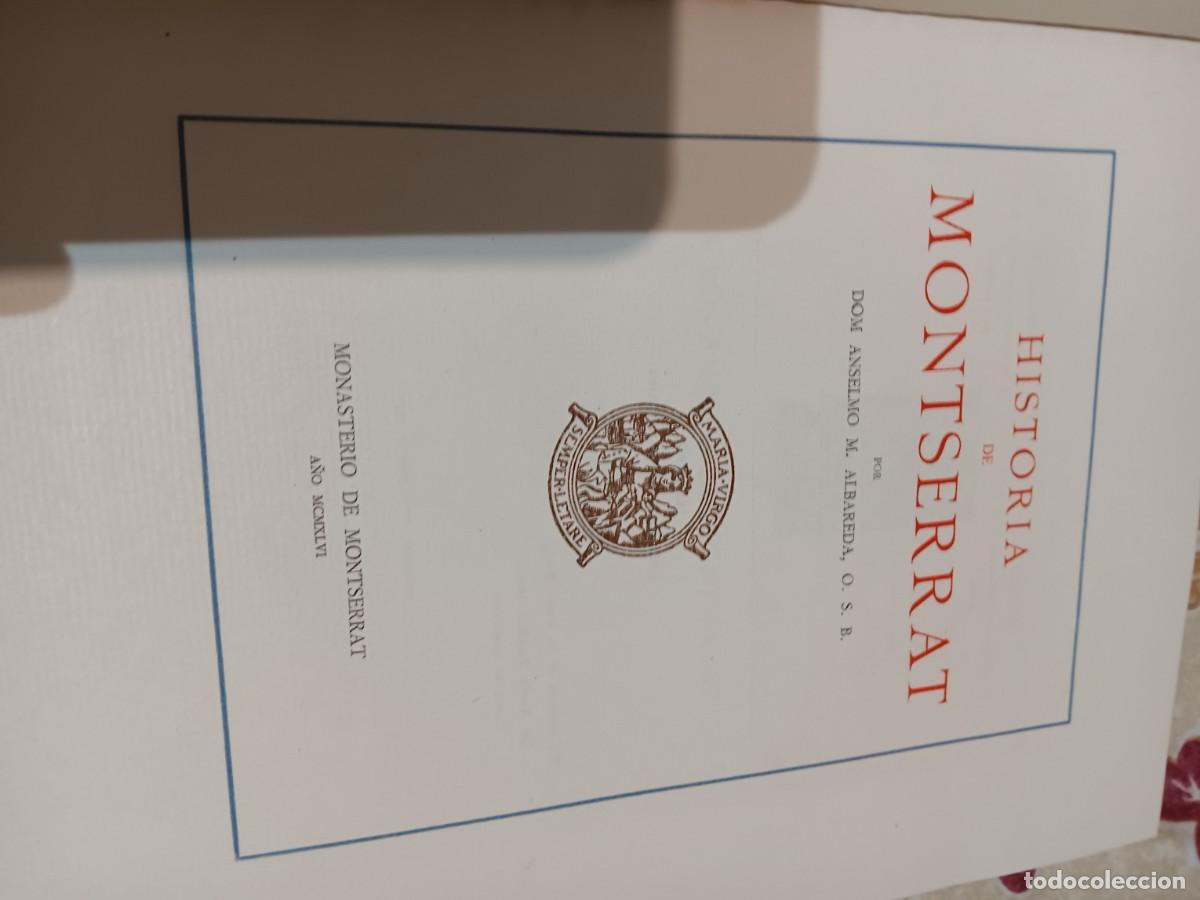 Libros de segunda mano: Historia de Montserrat A.M.Albareda dedicado - Foto 3