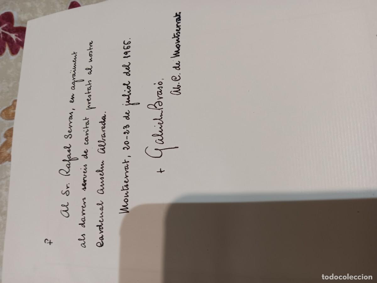 Libros de segunda mano: Historia de Montserrat A.M.Albareda dedicado - Foto 4