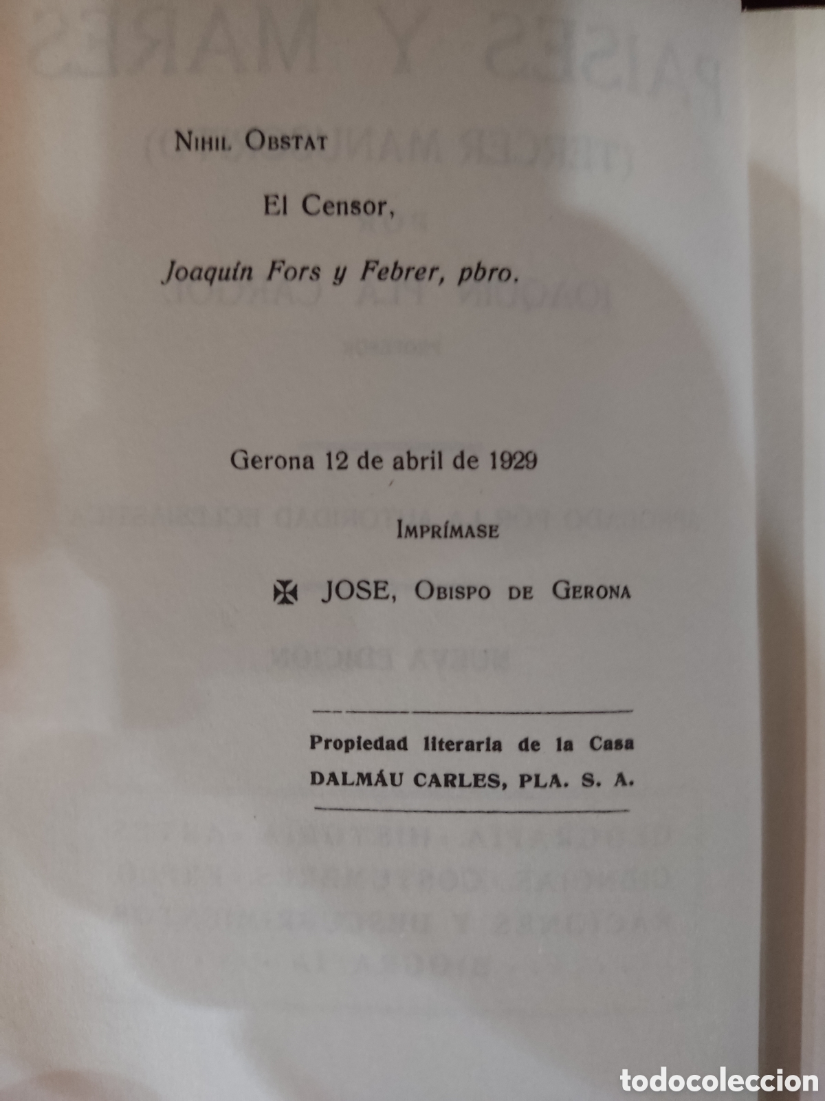 Libros de segunda mano: Pa&iacute;ses y mares ( tercer manuscrito ) - Foto 4