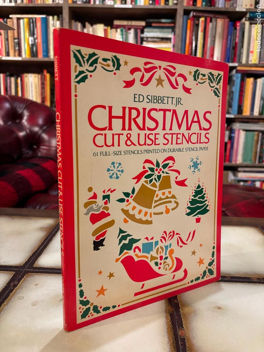Libros de segunda mano: Christmas Cut & Use Stencils. Ed Sibbett, JR. PEDIDO M&Iacute;NIMO 5&euro;