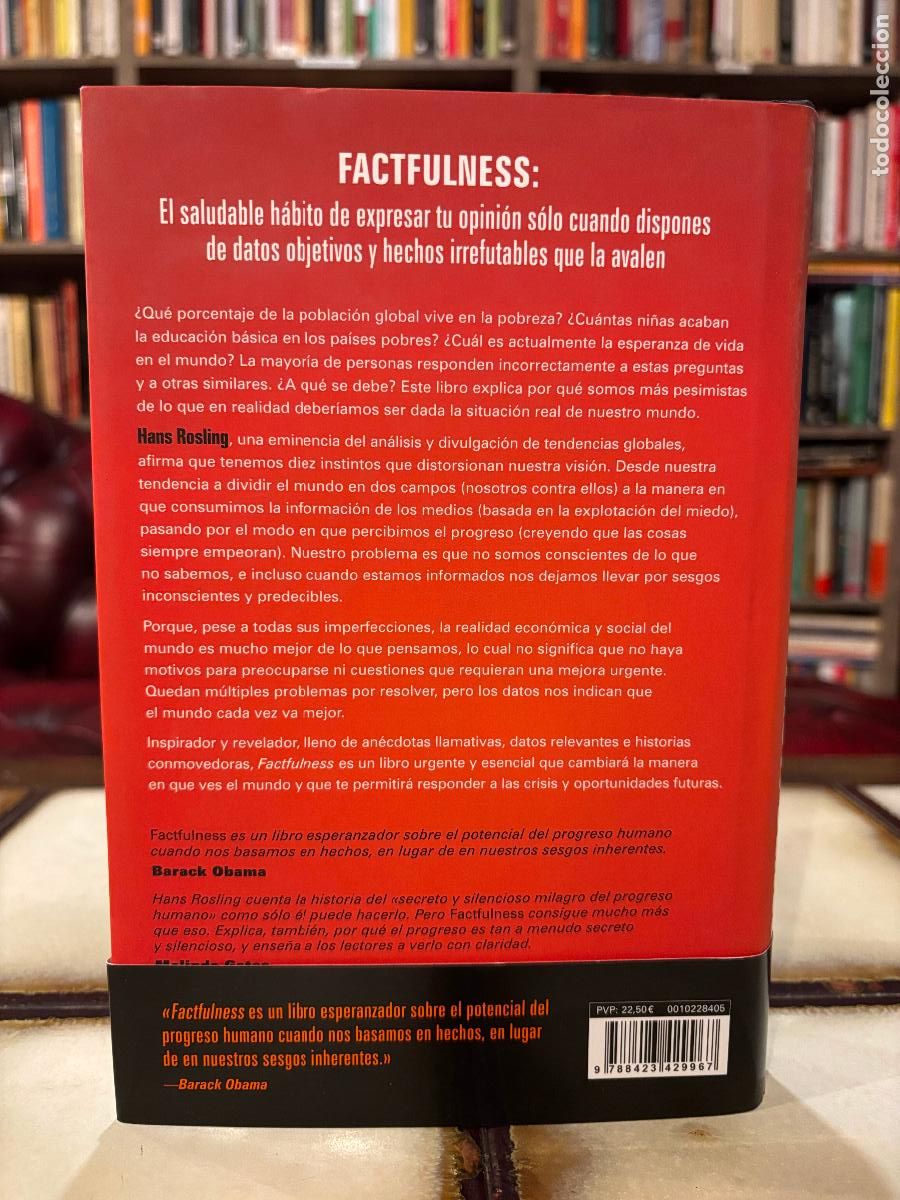 Libros de segunda mano: Factfulness. Hans Rosling. - Foto 2