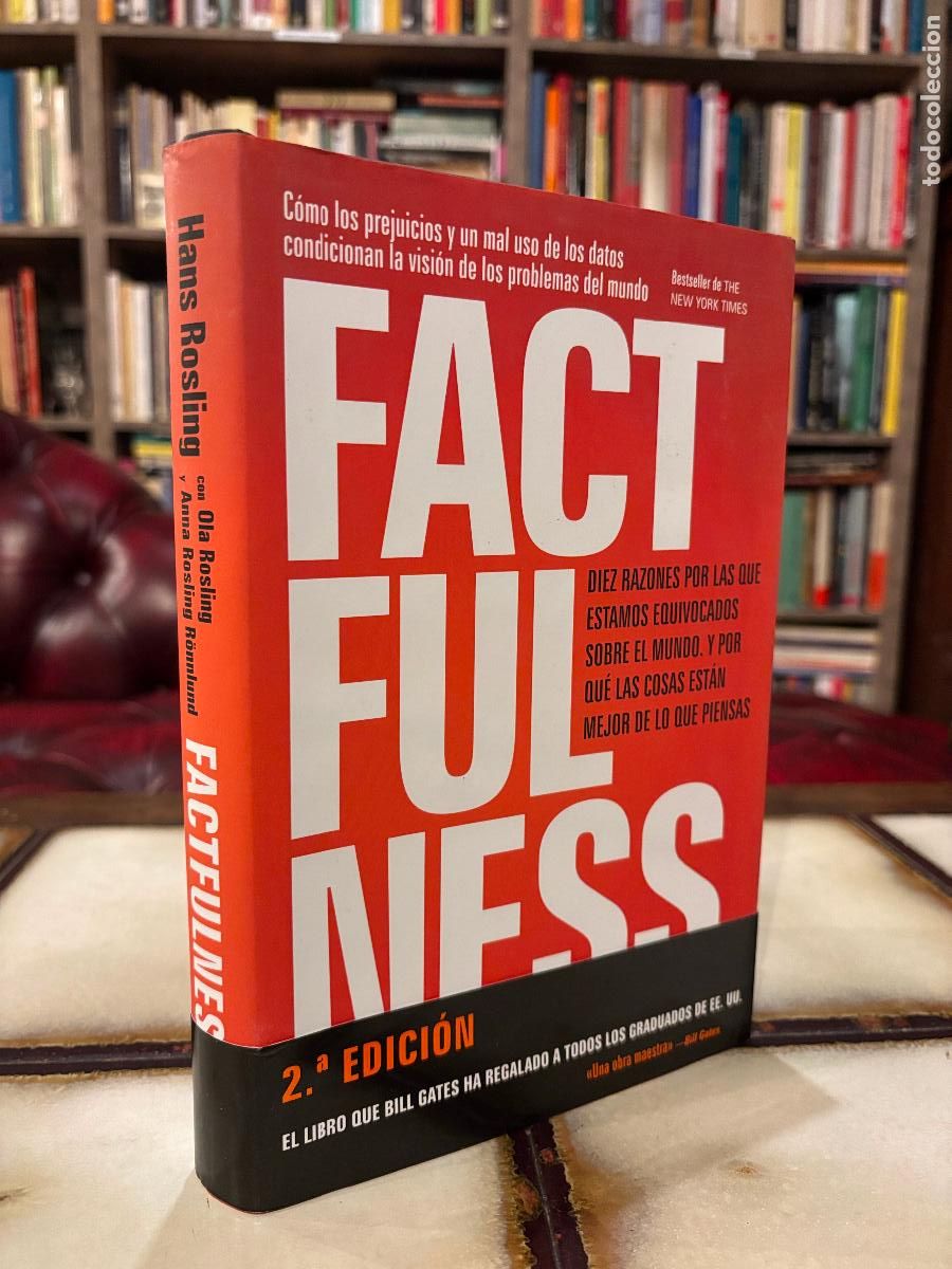 Libros de segunda mano: Factfulness. Hans Rosling. - Foto 1