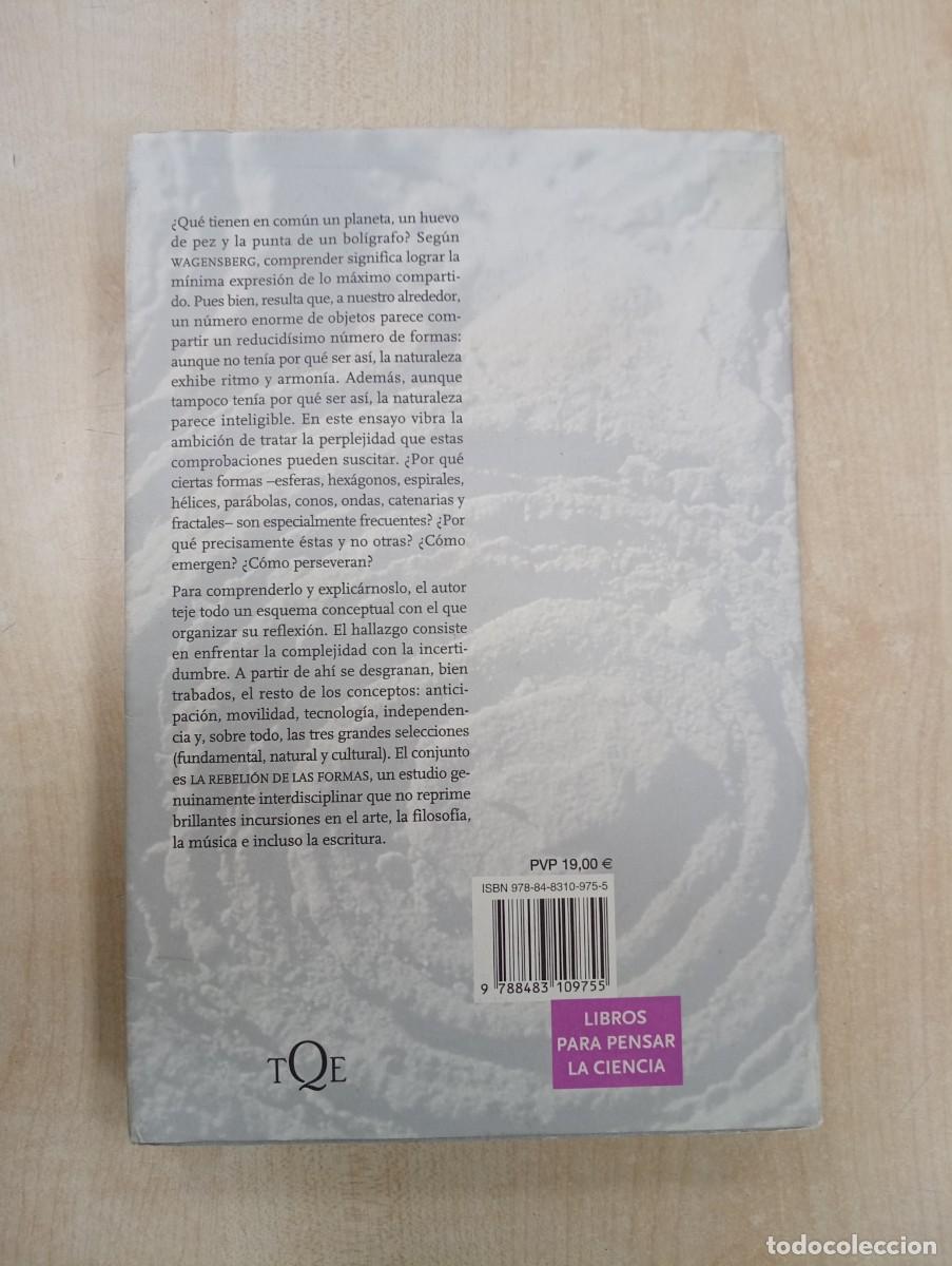 Libros de segunda mano: LA REBELI&Oacute;N DE LAS FORMAS. JORGE WAGENSBERG - Foto 2