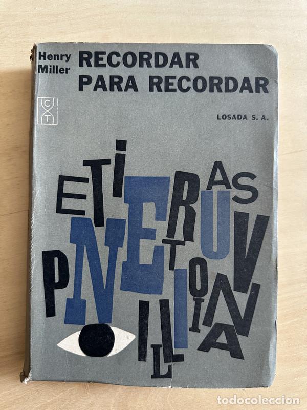 Libros de segunda mano: Recordar para recordar - Miller Henry - Foto 1