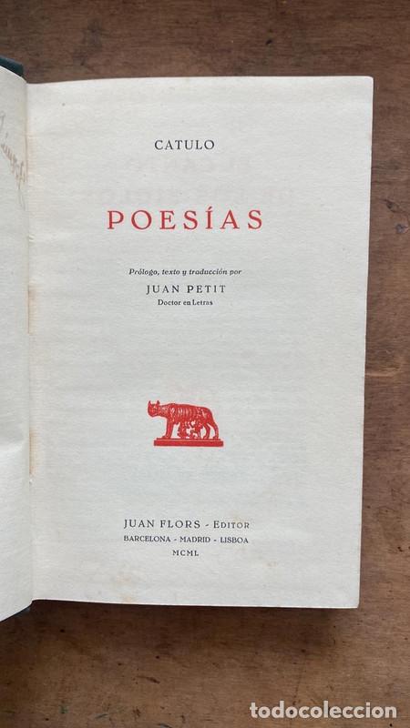 Libros de segunda mano: Poesias - Catulo - Foto 1