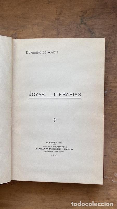 Libros de segunda mano: Joyas literarias - De Amicis E. - Foto 1