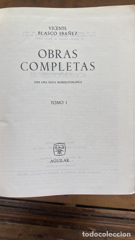Libros de segunda mano: Obras completas - Blasco Iba&ntilde;ez V. - Foto 1