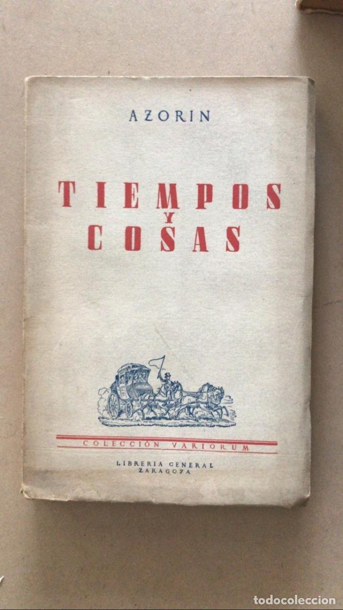 Libros de segunda mano: Tiempos y cosas - Azorin - Foto 1