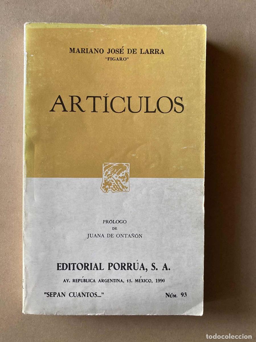 Libros de segunda mano: Articulos - de Larra Mariano Jose - Foto 1