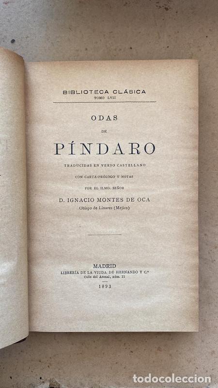 Libros de segunda mano: Odas de Pindaro - P&iacute;ndaro - Foto 1