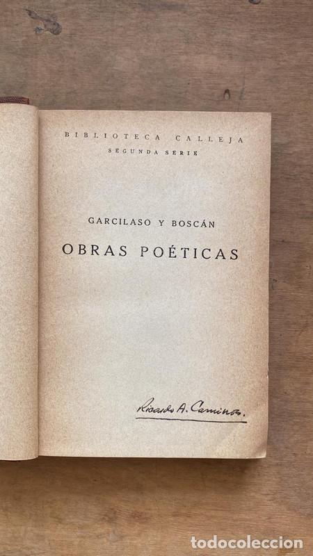 Libros de segunda mano: Obras po&eacute;ticas - Garcilaso y Boscan - Foto 1
