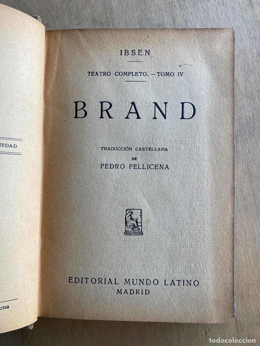 Libros de segunda mano: Brand - E. Ibsen - Foto 1