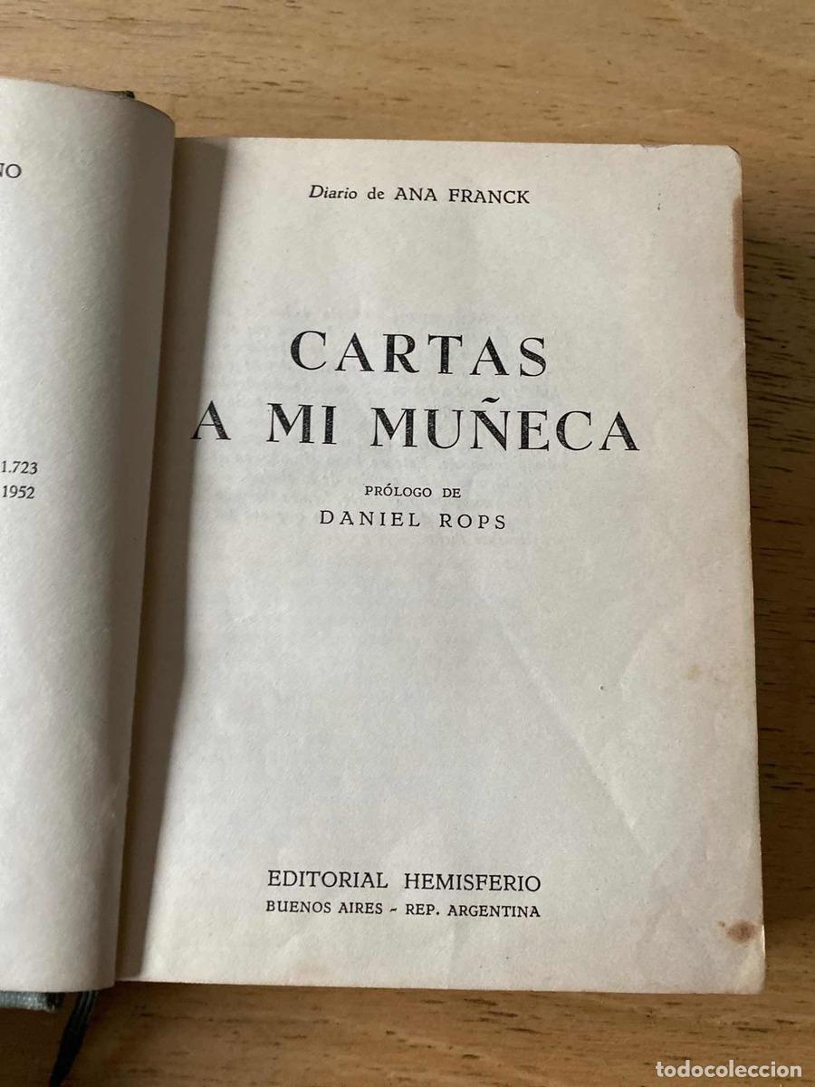 Libros de segunda mano: Cartas a mi mu&ntilde;eca - Ana Franck - Foto 1