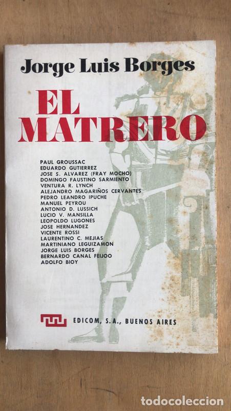 Libros de segunda mano: El matrero - Jorge Luis Borges - Foto 1