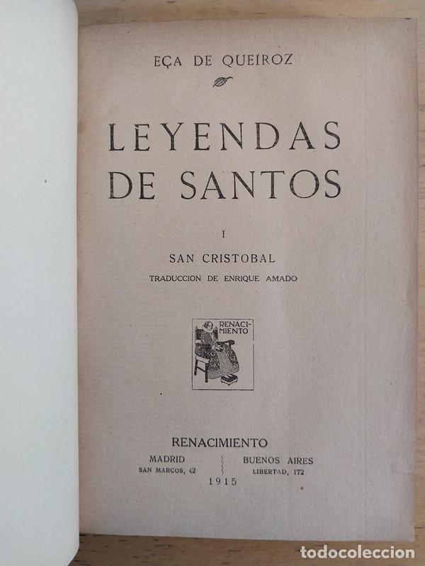 Libros de segunda mano: E&ccedil;a de Queiroz - Leyendas de santos - Foto 1