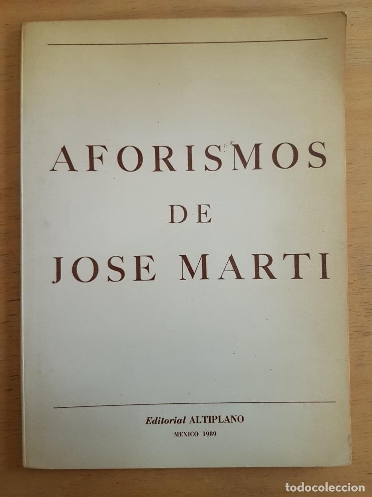 Libros de segunda mano: Aforismos de Jose Marti - Jose Marti - Foto 1
