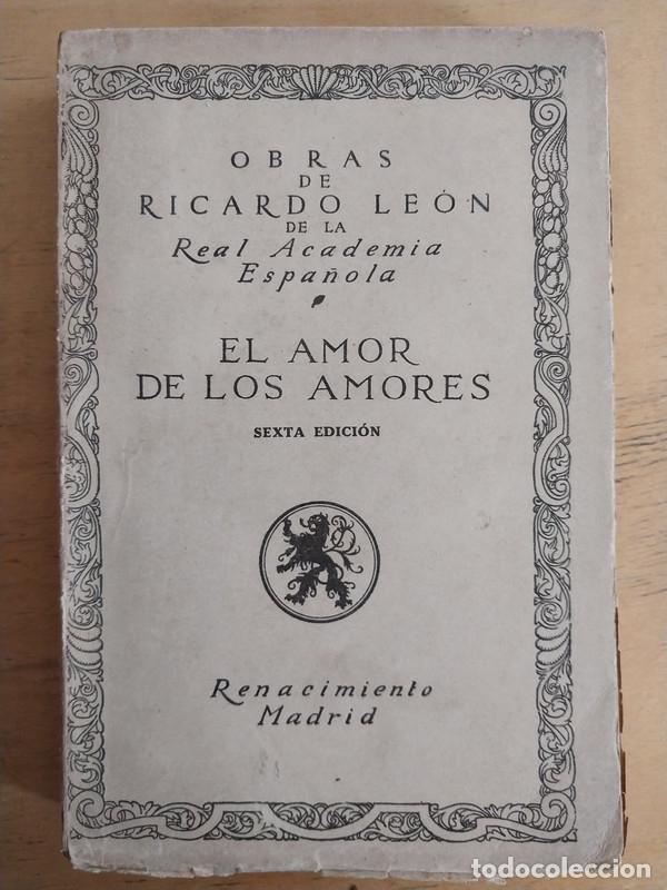 Libros de segunda mano: El amor de los amores - Leon Ricardo - Foto 1