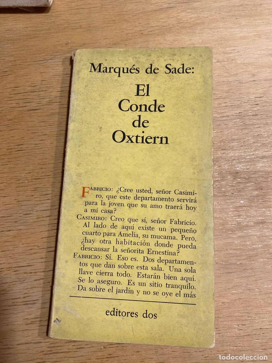 Libros de segunda mano: El conde de Oxtiern - Marqu&eacute;s de Sade - Foto 1