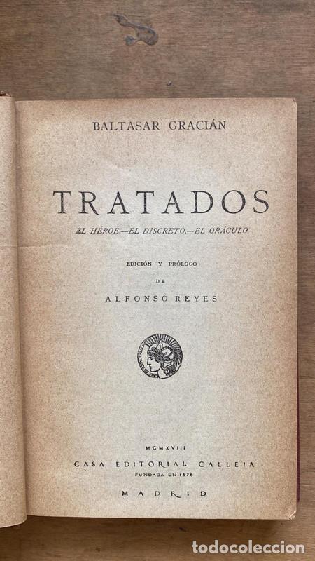 Libros de segunda mano: Tratados. El Heroe -El Discreto - El Oraculo - Baltasar Gracian - Foto 1