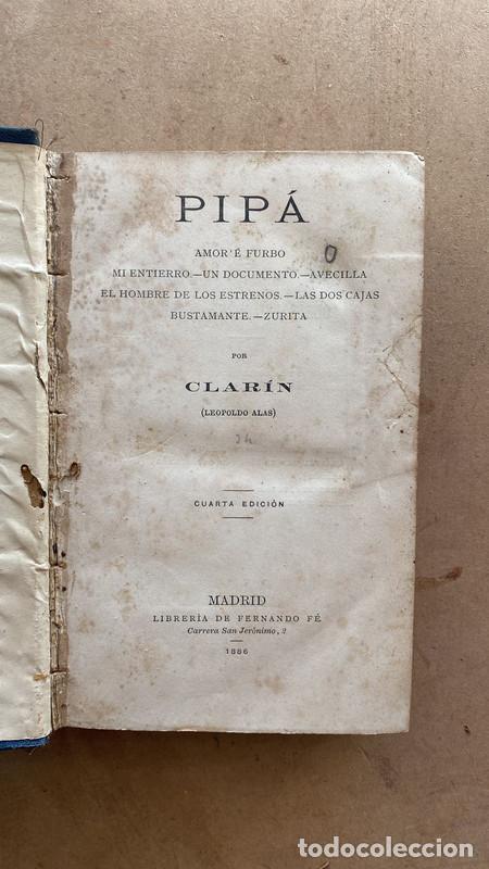 Libros de segunda mano: Pipa. - Clarin Leopoldo Alas - Foto 1