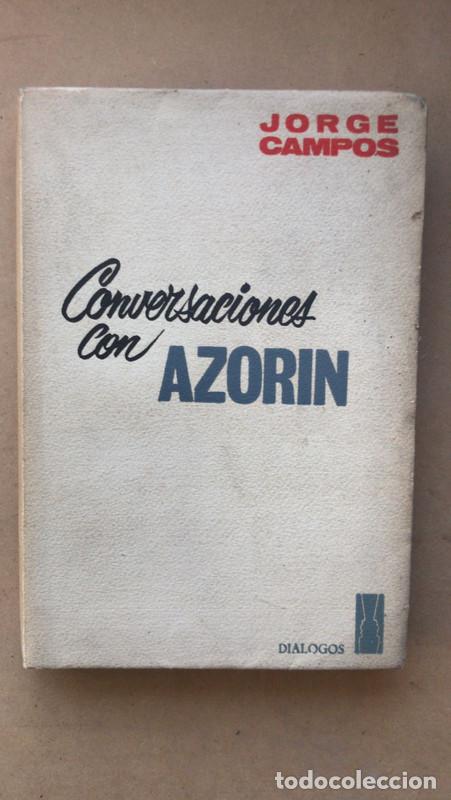 Libros de segunda mano: Conversaciones con azorin - Campos Jorge - Foto 1