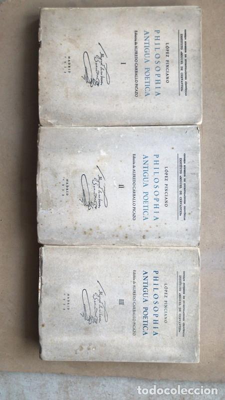 Livres d'occasion: Philosophia antigua poetica - Lopez Pinciano