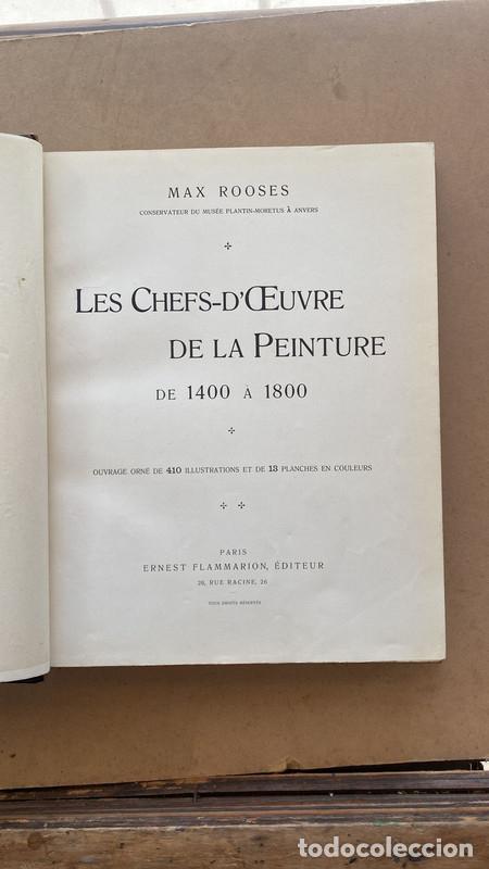 Libros de segunda mano: Les Chefs - d&acute;oeuvre de la peinture de 1400 a 1800 - Max Rooses - Foto 1