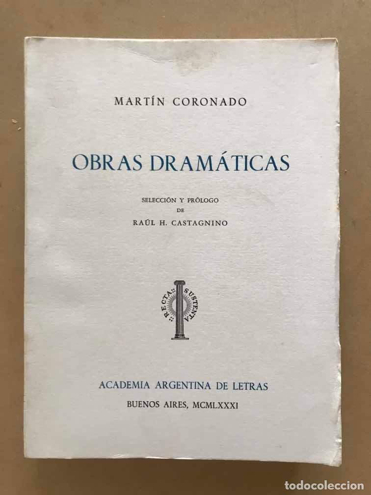 Libros de segunda mano: Obras dram&aacute;ticas - Coronado Martin - Foto 1