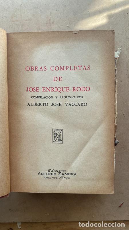 Libros de segunda mano: Obras completas - Jose Enrique Rodo - Foto 1