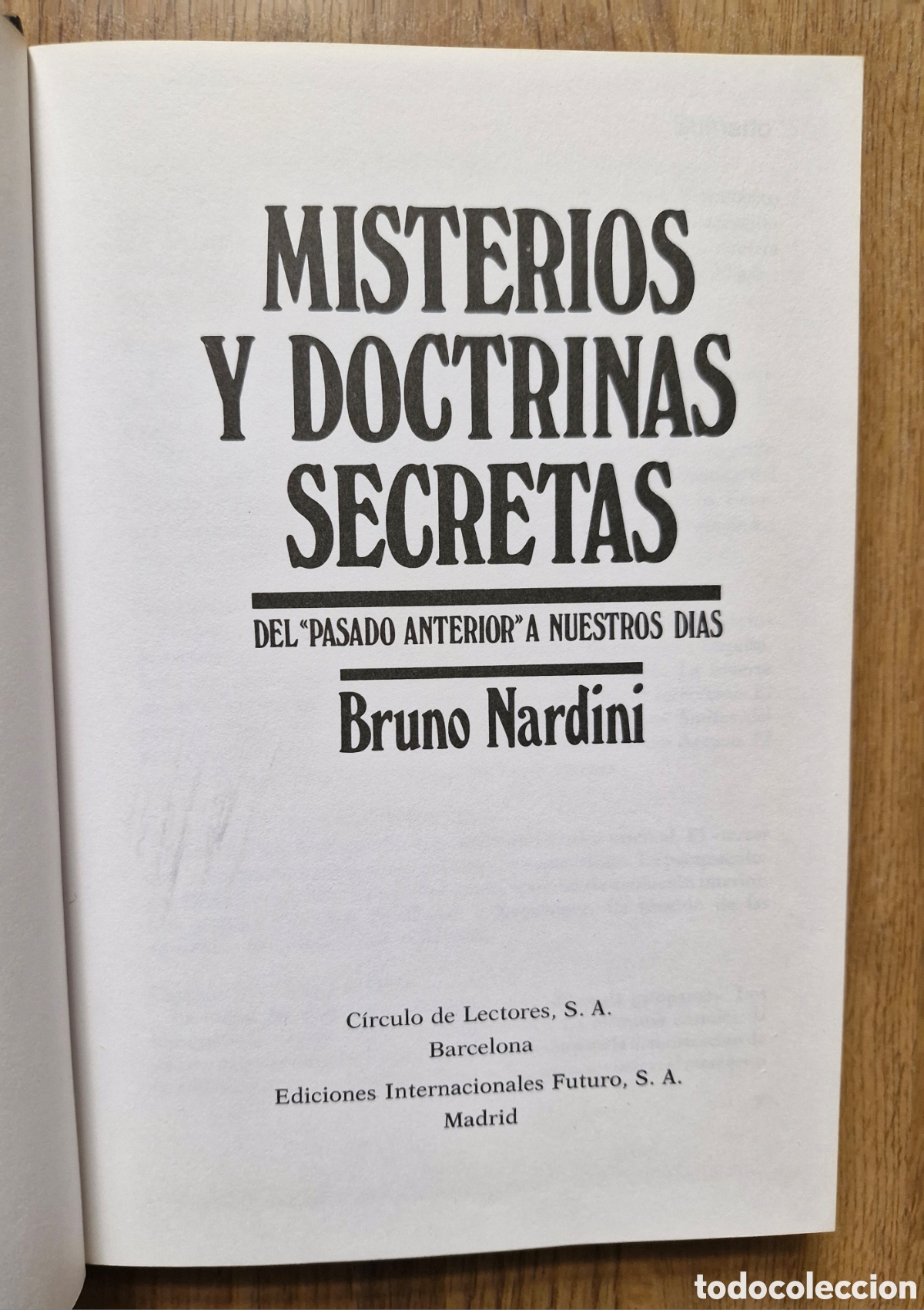 Libros de segunda mano: MISTERIOS Y DOCTRINAS SECRETAS - Bruno Nardini - Foto 2