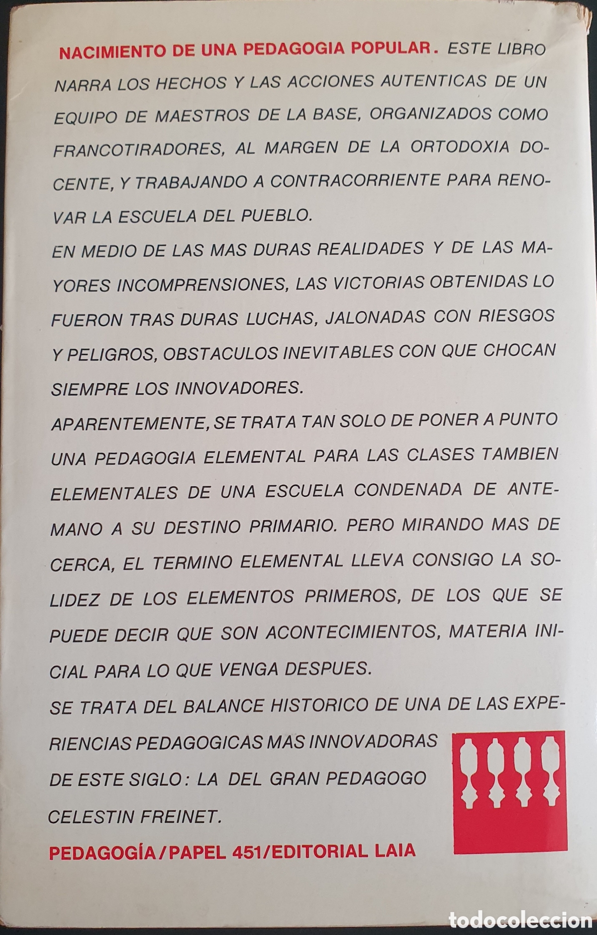 Libros de segunda mano: Elise freinet nacimiento de una pedagog&iacute;a popular - Foto 2