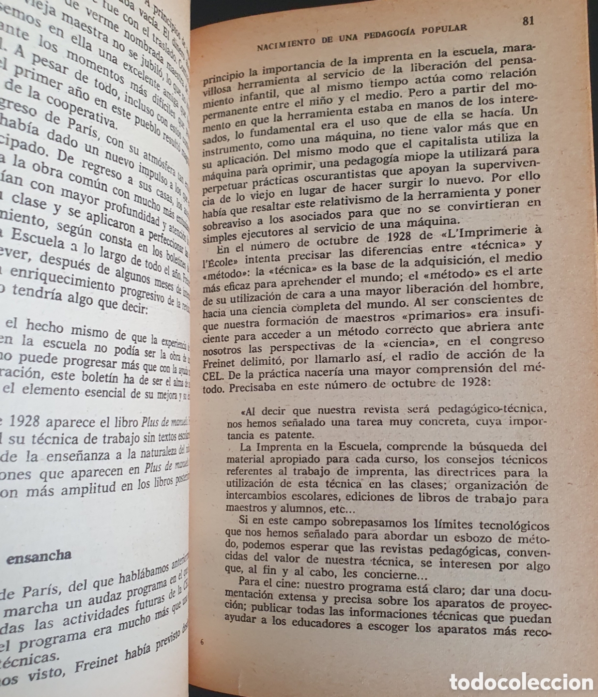 Libros de segunda mano: Elise freinet nacimiento de una pedagog&iacute;a popular - Foto 5