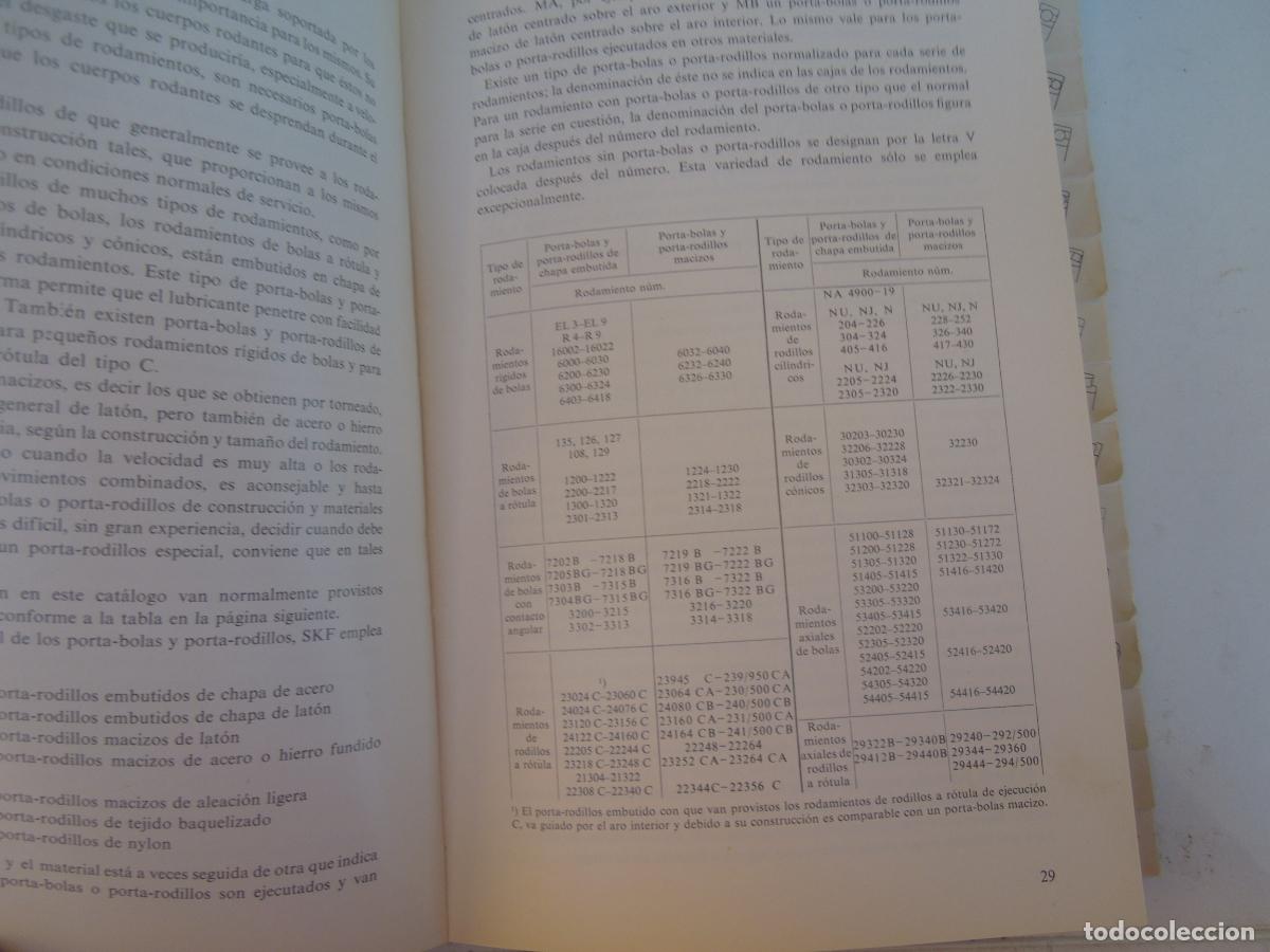 Libros de segunda mano: RODAMIENTOS DE BOLAS Y DE RODILLOS SKF 1972 - CATALOGO - Foto 7