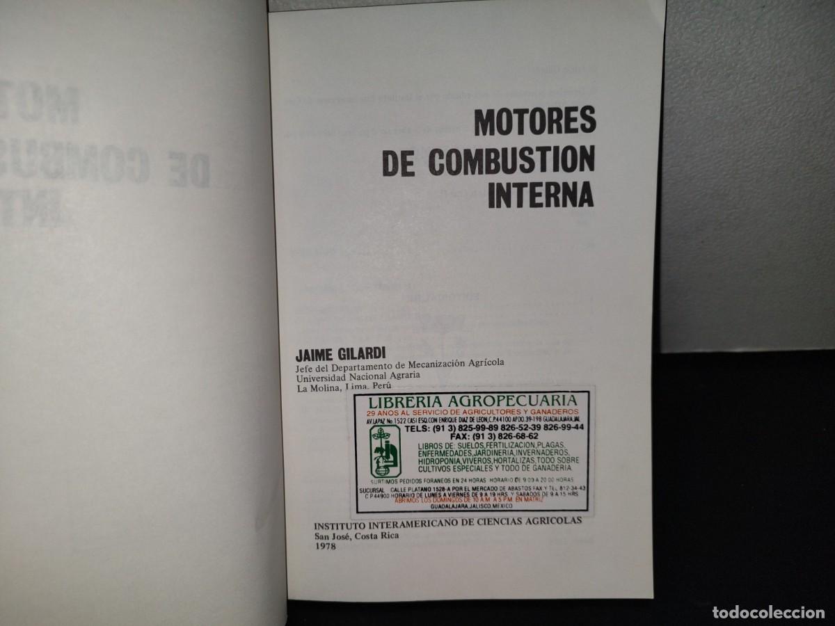 Libros de segunda mano: 139- MOTORES DE COMBUSTI&Oacute;N INTERNA - JAIME GILARDI - Foto 4