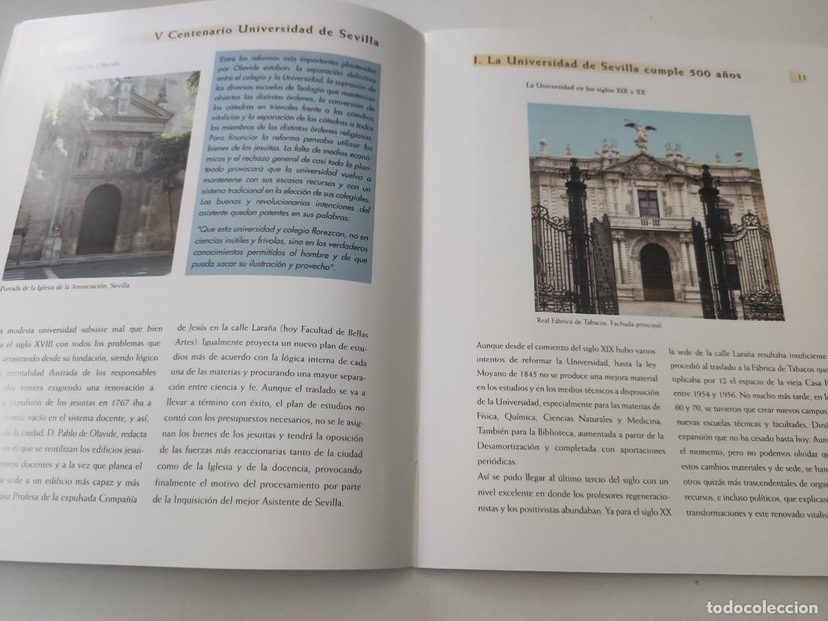 Libros de segunda mano: V Centenario Universidad de Sevilla. 1505-2005 - Foto 3